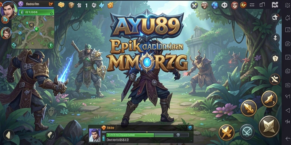 Screenshot utama AYU89 menampilkan aksi seru dalam petualangan MMORPG.
