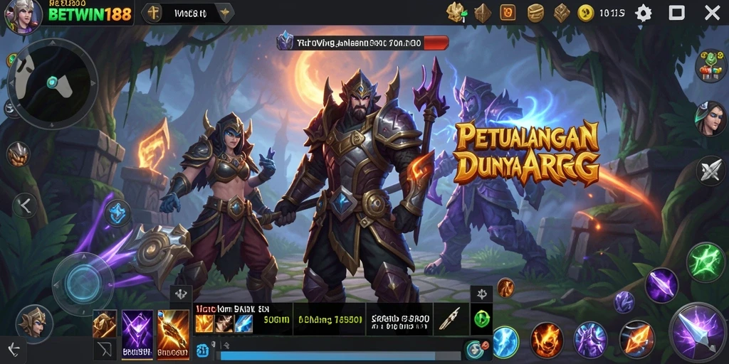 Tangkapan layar <strong>BETWIN188</strong> menunjukkan intensitas pertarungan dalam dunia ARPG yang menakjubkan.