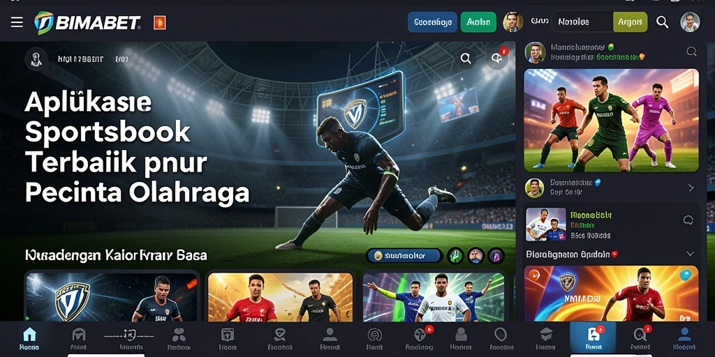 Screenshot gameplay <strong>BIMABET</strong> menampilkan olahraga yang menarik dengan opsi taruhan.