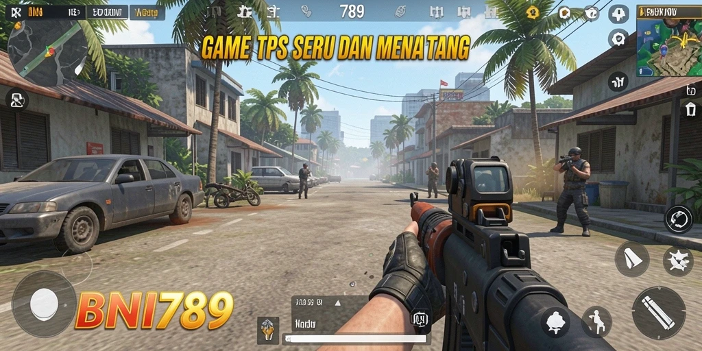 Tampilan aksi intens dalam permainan TPS BNI789.