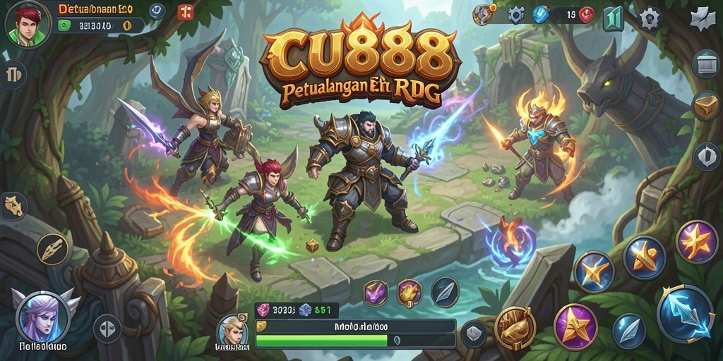 Tampilan menarik dari gameplay CU888 yang penuh aksi RPG.
