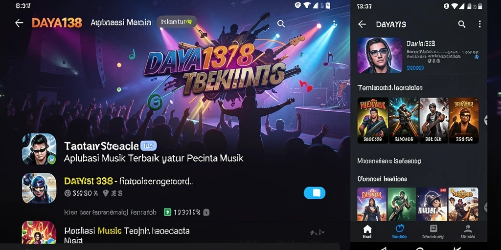 Tampilan menarik dari gameplay musik di DAYA138.