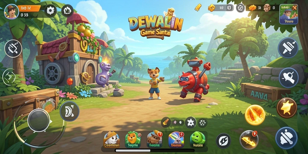 Screenshot gameplay DEWALIN menampilkan tantangan seru dan grafis menarik.