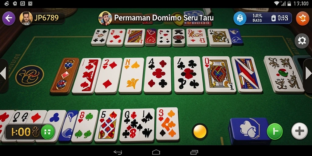Screenshot utama JP6789 menampilkan gameplay Domino yang seru dan interaktif.