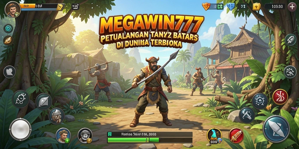 Tampilan gameplay MEGAWIN777 dengan pemandangan dunia terbuka yang menakjubkan.