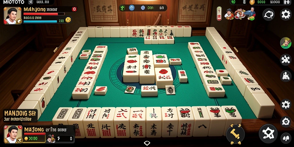 Screenshot utama MIOTOTO menunjukkan gameplay Mahjong yang mengasyikkan.