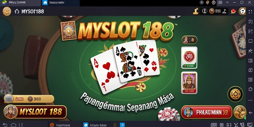 Screenshot MYSLOT188 menunjukkan gameplay yang seru dan interaktif di Domino.