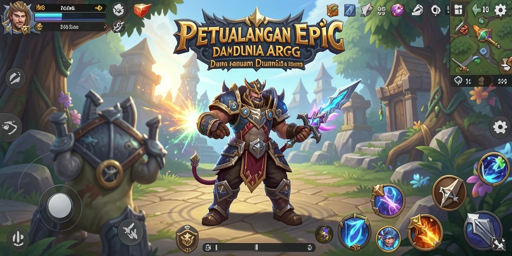 Tampilan gameplay N06 yang menampilkan pertempuran epik di dunia ARPG.