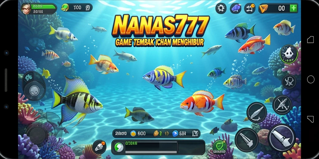 Screenshot NANAS777 menunjukkan aksi menangkap ikan yang mendebarkan.