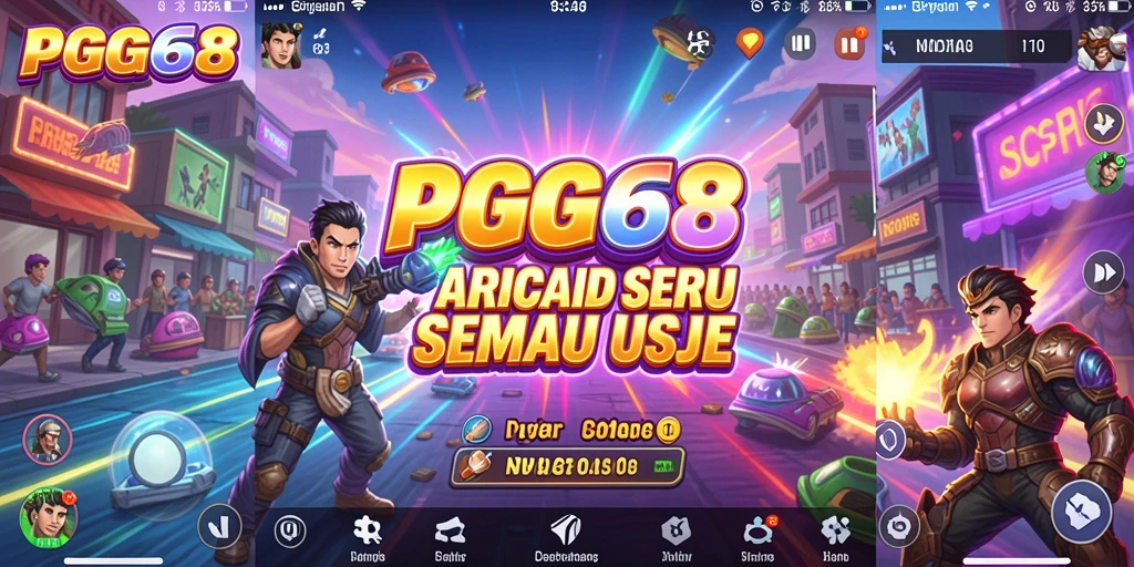 Tampilan gameplay seru dari PGG68 yang penuh aksi.