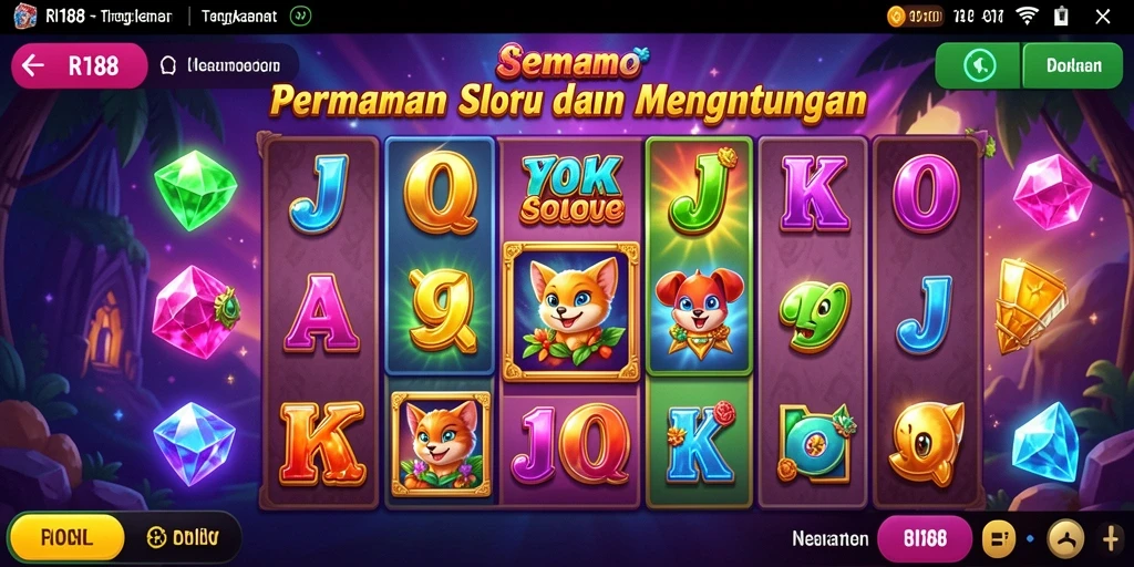 Screenshot gameplay RI188 dengan tampilan slot yang menarik.